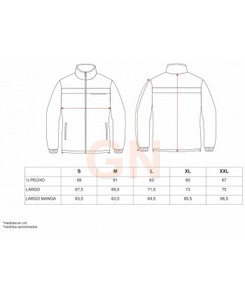Chaqueta bicolor de forro polar con cintas reflectantes
