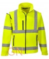 Cazadora softshell tricapa desmontable en amarillo alta visibilidad. Portwest S428