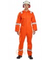 Buzo ignífugo, anti arco y antiestático muy grueso color naranja