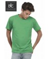 Camiseta de algodón manga corta y cuello redondo color verde
