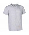 Camiseta cuello pico de manga corta Gris vigoré
