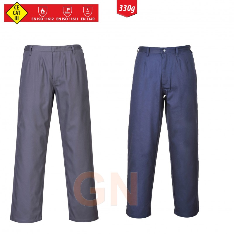 Pantalón ignífugo y antiestático grueso 330 gr