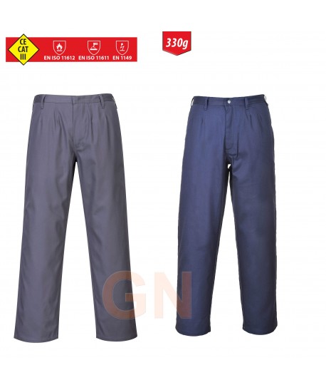 Pantalón ignífugo y antiestático grueso 330 gr
