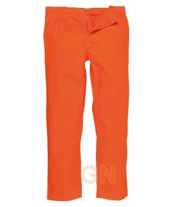 Pantalón ignífugo grueso color naranja