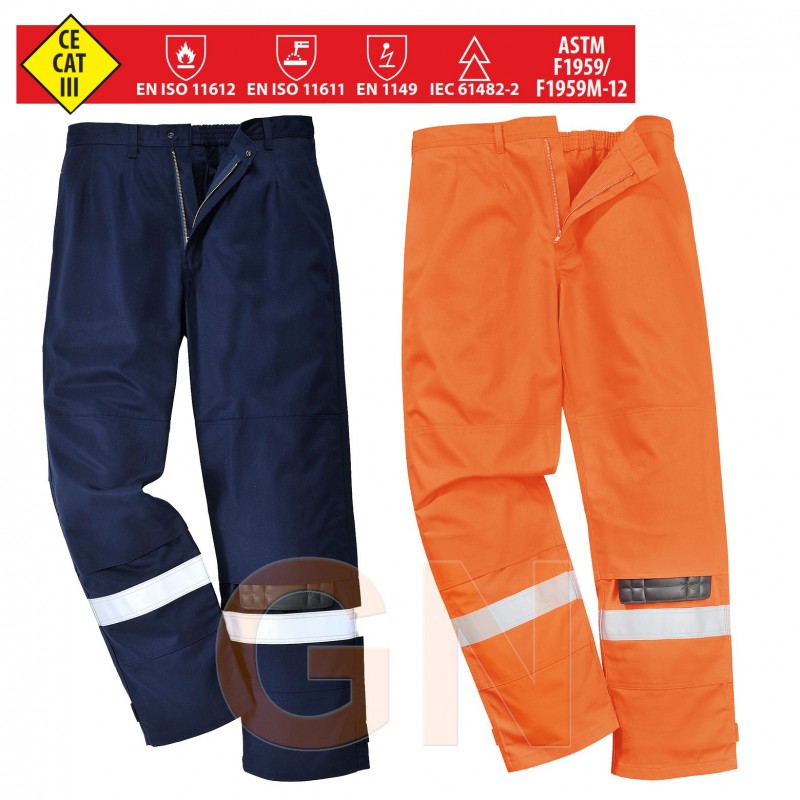 Pantalón ignífugo, antiestático y anti arco