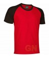 Camiseta bicolor de algodón manga ranglan