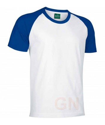 Camiseta bicolor de algodón manga ranglan