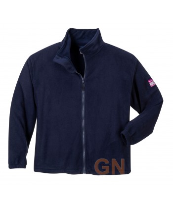 Chaqueta polar ignífuga, antiestática y anti arco en tejido modacrílico