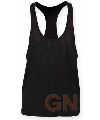 Camiseta de tirantes finos para hombre color negro