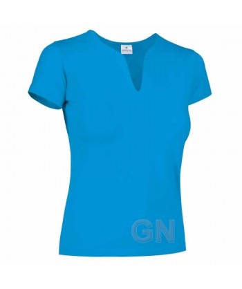Camiseta manga corta y cuello pico
