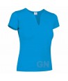 Camiseta manga corta y cuello pico