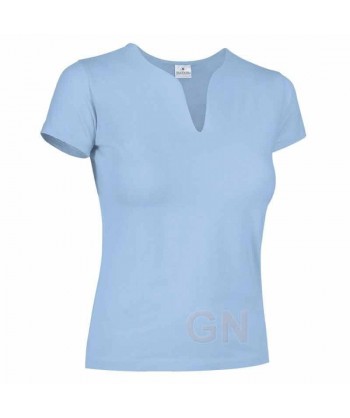 Camiseta manga corta y cuello pico