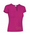 Camiseta manga corta y cuello pico