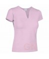 Camiseta manga corta y cuello pico
