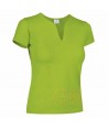 Camiseta manga corta y cuello pico