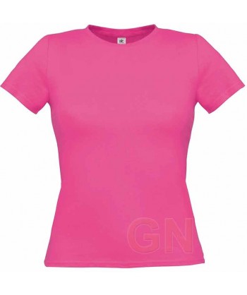 Camiseta manga corta para mujer Color fucsia