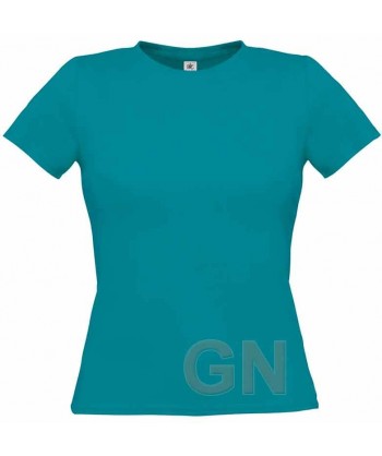 Camiseta manga corta para mujer Color azul atoll