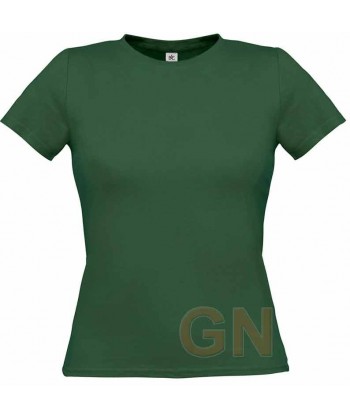 Camiseta manga corta para mujer Color verde botella