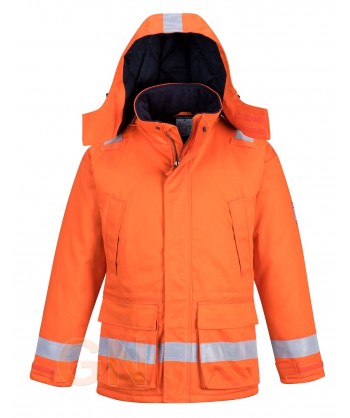 Parka acolchada, ignífuga, antiestática