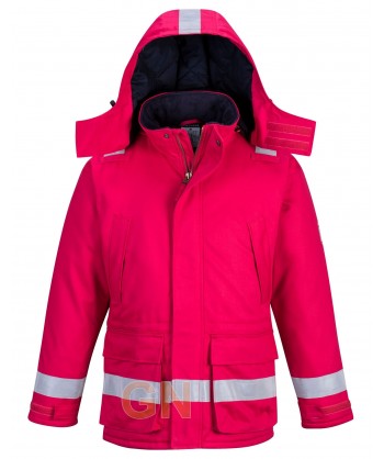 Parka acolchada, ignífuga, antiestática