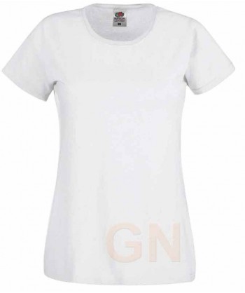 Camiseta manga corta de Fruit of the Loom para mujer Color blanco