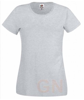 Camiseta manga corta de Fruit of the Loom para mujer Color gris heather
