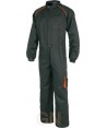 Buzo de deportivo multibolsillos bicolor negro/naranja flúor