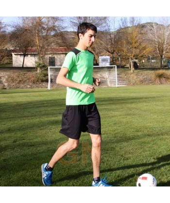 Camiseta transpirable de manga corta y cuello redondo para deporte