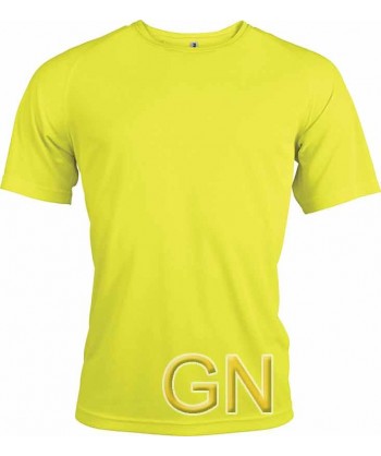 Camiseta económica transpirable de manga corta
