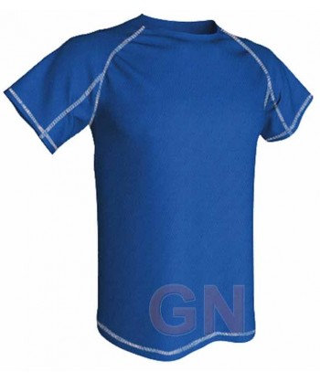 Camiseta transpirable con costuras a contraste y manga corta