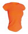 Camiseta económica transpirable, entallada y transpirable para mujer