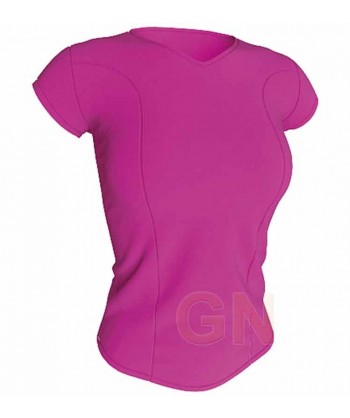 Camiseta económica transpirable, entallada y transpirable para mujer