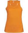 Camiseta transpirable de tirantes anchos para mujer