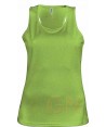 Camiseta transpirable de tirantes anchos para mujer