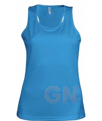 Camiseta transpirable de tirantes anchos para mujer