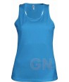 Camiseta transpirable de tirantes anchos para mujer