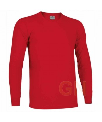 Camiseta de algodón de manga larga y cuello redondo -Adulto y niño-