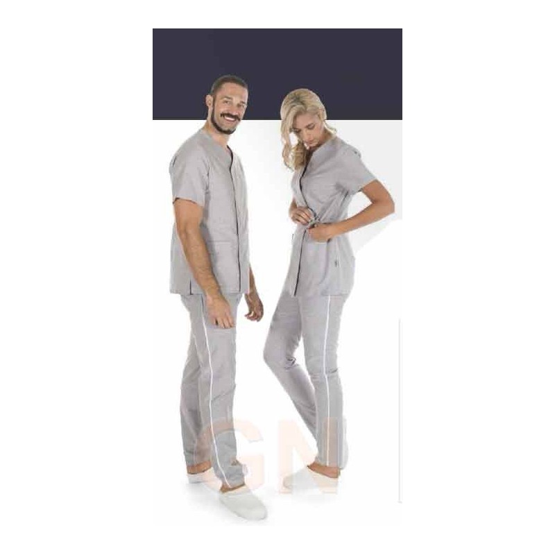 Pantalon tejido Oxford con cordón y gomas -Unisex-