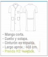 Bata sanitaria de caballero de manga corta