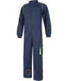 Buzo de deportivo multibolsillos bicolor azul marino/verde flúor