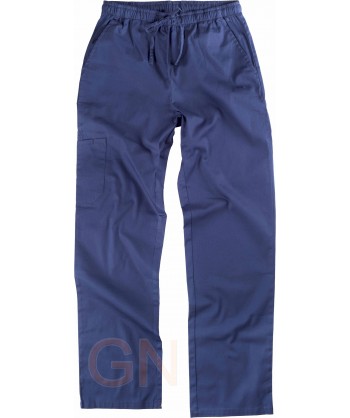 Conjunto sanitario elástico de casaca y pantalón color marino