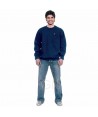 Sudadera cuello redondo con bolsillo