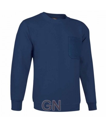 Sudadera cuello redondo con bolsillo