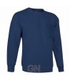 Sudadera cuello redondo con bolsillo