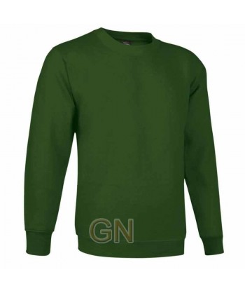 Sudadera cuello redondo color verde botella