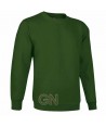 Sudadera cuello redondo color verde botella