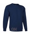 Sudadera cuello redondo color marino