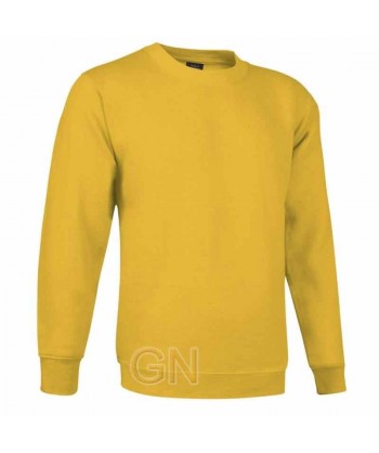 Sudadera cuello redondo color girasol