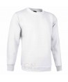 Sudadera cuello redondo color blanco
