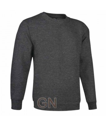 Sudadera cuello redondo color negro